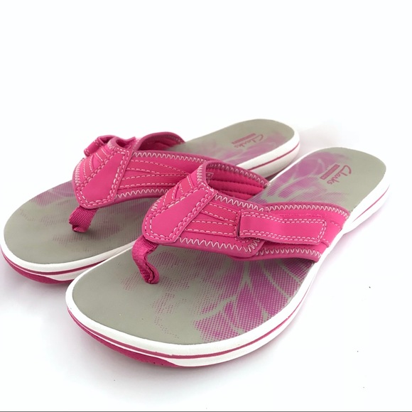 clarks breeze flurry sporty flip flop